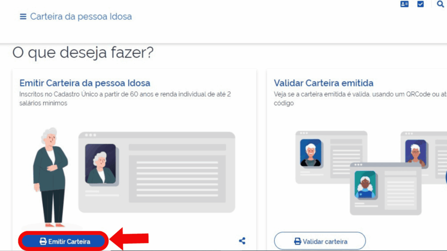 Documentos necessários para emitir a Carteira do Idoso